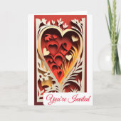 Uitnodiging voor 3D-papier (Voorkant)