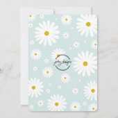 Uitnodiging voor 3e verjaardag meisje Retro Hippy  (Achterkant)