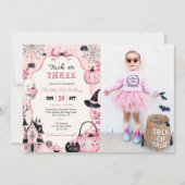 Uitnodiging voor 3e verjaardag van Ghost Pink Pump (Voorkant)