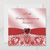 Uitnodiging voor 40-jarig huwelijksjubileum met ro (Voorkant)