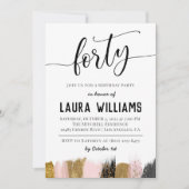 Uitnodiging voor 40e Script Word Birthday (Voorkant)