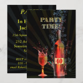 uitnodiging voor 40e verjaardag (Voorkant / Achterkant)