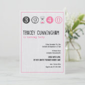 Uitnodiging voor 40e verjaardag - Aanpassen (Staand voorkant)