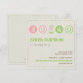 Uitnodiging voor 40e verjaardag - Aanpassen (Voorkant / Achterkant)