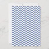 Uitnodiging voor 40e verjaardag Blauwe Chevron (Achterkant)