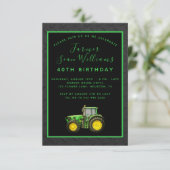 Uitnodiging voor 40e verjaardagsfeestje van de boe (Staand voorkant)