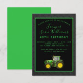 Uitnodiging voor 40e verjaardagsfeestje van de boe (Voorkant / Achterkant)