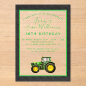 Uitnodiging voor 40e verjaardagsfeestje van de boe (Voorkant)