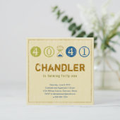 Uitnodiging voor 41e verjaardag - Aanpassen (Staand voorkant)