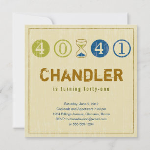 Uitnodiging voor 41e verjaardag - Aanpassen