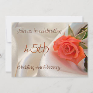 uitnodiging voor 45-jarig huwelijksjubileumfeest