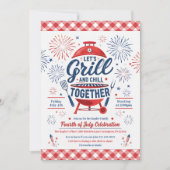 Uitnodiging voor 4 juli BBQ-feest (Voorkant)