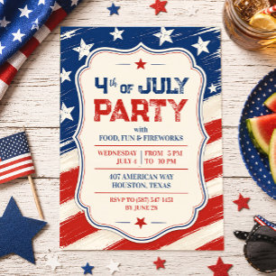 Uitnodiging voor 4 juli BBQ-feest