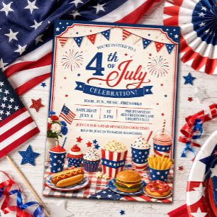 Uitnodiging voor 4 juli BBQ Picknick Feest