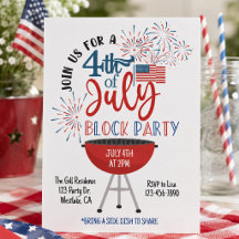 Uitnodiging voor 4 juli Block Party