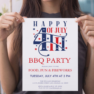 Uitnodiging voor 4 juli BQ- en vuurwerkfeest