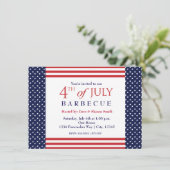 Uitnodiging voor 4 juli Onafhankelijkheidsfeest (Staand voorkant)