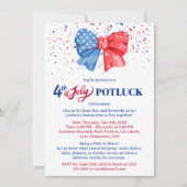 Uitnodiging voor 4 juli-potluck (Voorkant)
