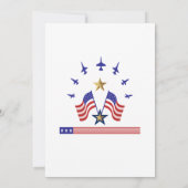 Uitnodiging voor 4 juli-viering Patriotisch ontwer (Achterkant)