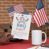 Uitnodiging voor 4 juli vuurwerk BBQ-feest