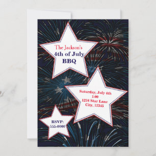 Uitnodiging voor 4 juli VUURWERK & STERREN Feest