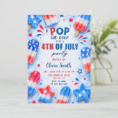 Uitnodiging voor 4 juli zomerfeest (Staand voorkant)