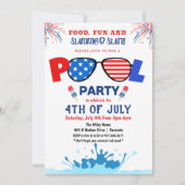Uitnodiging voor 4 juli zwembadfeest (Voorkant)