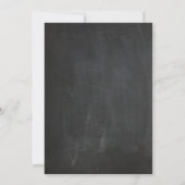 Uitnodiging voor 4e trouwdag op krijtbord (Achterkant)
