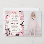 Uitnodiging voor 4e verjaardag van Ghost Pink Pump (Voorkant)