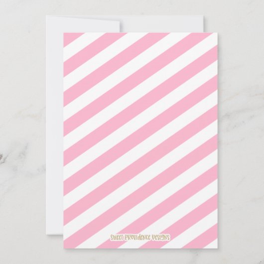 Uitnodiging voor 4e verjaardagsfeestje van prinses (Achterkant)
