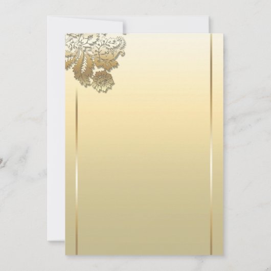 uitnodiging voor 50 gouden verjaardag (Achterkant)