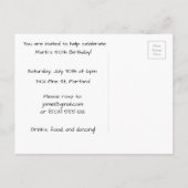 Uitnodiging voor 50-jarig Briefkaart (Achterkant)