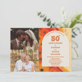 Uitnodiging voor 50-jarig huwelijksfeest in de sti (Staand voorkant)