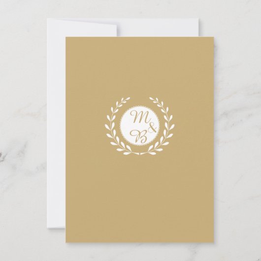 Uitnodiging voor 50-jarig huwelijksjubileum (Achterkant)