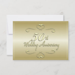Uitnodiging voor 50-jarig huwelijksjubileum
