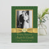 Uitnodiging voor 50-jarig huwelijksjubileum in het (Staand voorkant)