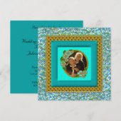 Uitnodiging voor 50-jarig huwelijksjubileumfeest (Voorkant / Achterkant)