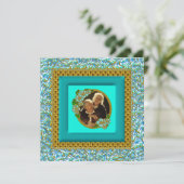 Uitnodiging voor 50-jarig huwelijksjubileumfeest (Staand voorkant)