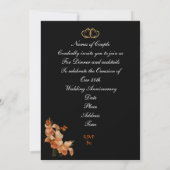 Uitnodiging voor 50-jarig jubileum diner lelie op (Achterkant)