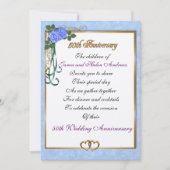 Uitnodiging voor 50-jarig jubileumfeest voor ouder (Voorkant)