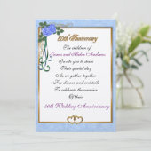 Uitnodiging voor 50-jarig jubileumfeest voor ouder (Staand voorkant)