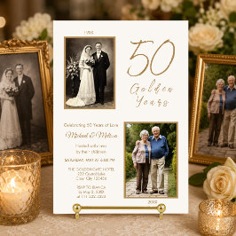 Uitnodiging voor 50-jarig jubileumfoto van ouders