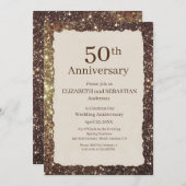 Uitnodiging voor 50e bruiloft Jubileum (Voorkant / Achterkant)