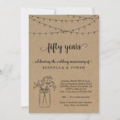 Uitnodiging voor 50e bruiloft Jubileum (Voorkant)