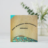 Uitnodiging voor 50e Golden Wedding Jubileum Party (Staand voorkant)