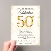 Uitnodiging voor 50e gouden verjaardag (Insitu (Draagbaar))