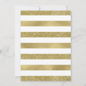 Uitnodiging voor 50e Jubileum bruiloft, Faux Glitt (Achterkant)