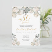 uitnodiging voor 50e verjaardag (Staand voorkant)