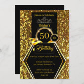  uitnodiging voor 50e verjaardag (Voorkant / Achterkant)