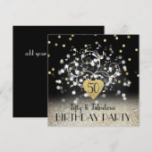 uitnodiging voor 50e verjaardag (Voorkant / Achterkant)